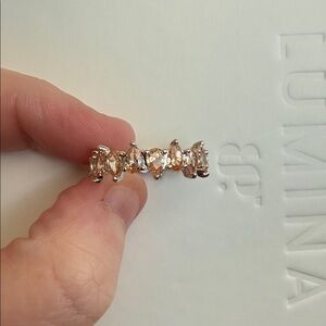 Bomb Party band (name unknown) size 8 rhodium plating